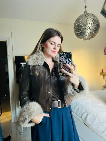 Chaqueta Marrón pelo desmontable