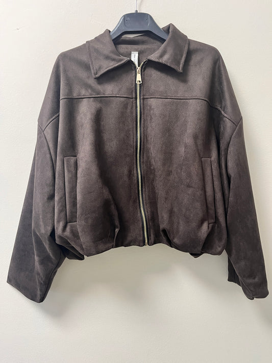 Chaqueta bomber marrón
