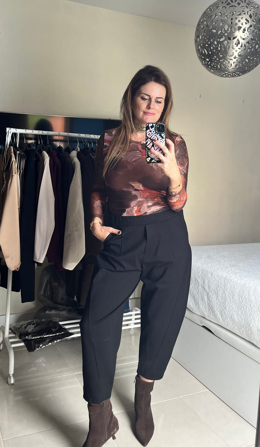Pantalón Balloon Negro